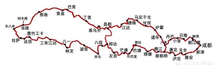 去西藏旅游,线路如何规划的(成都坐班车去西藏旅游合适的线路)图1